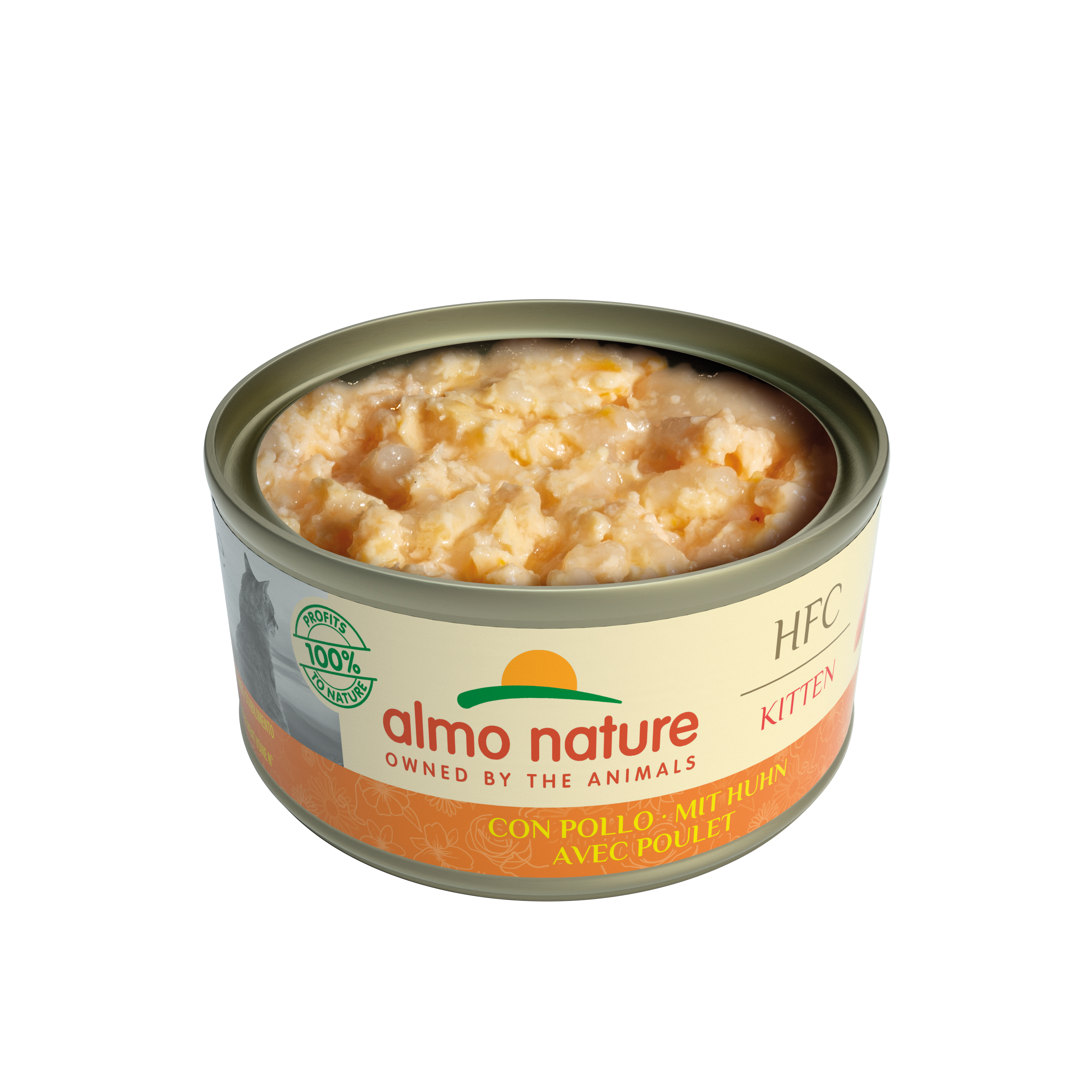 Almo Nature - Pâtée avec bouillon HFC pour chat adulte au poulet - boîte 70 gr - ALMO NATURE - Image 2