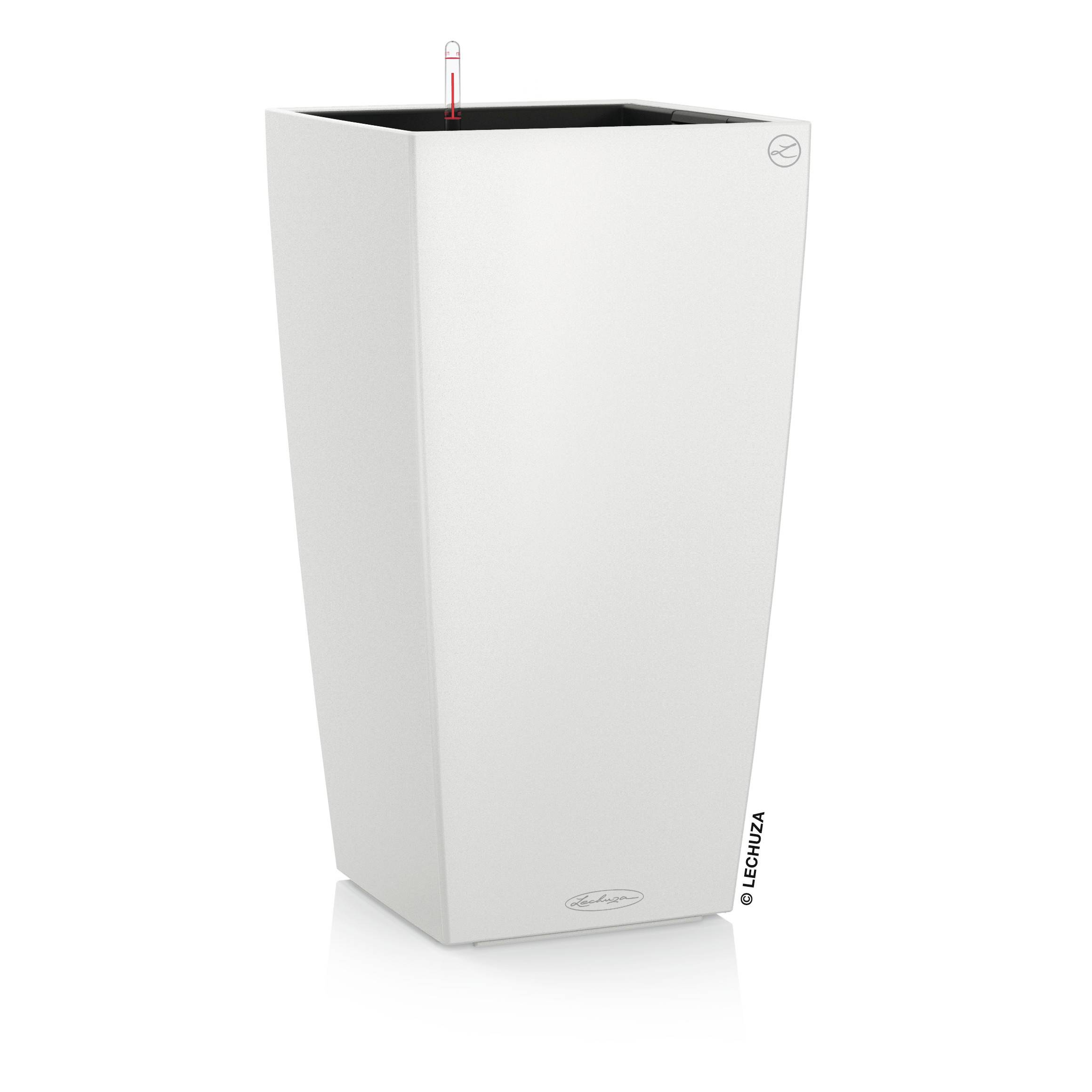 POT CUBICO COLOR  BLANC D30CM