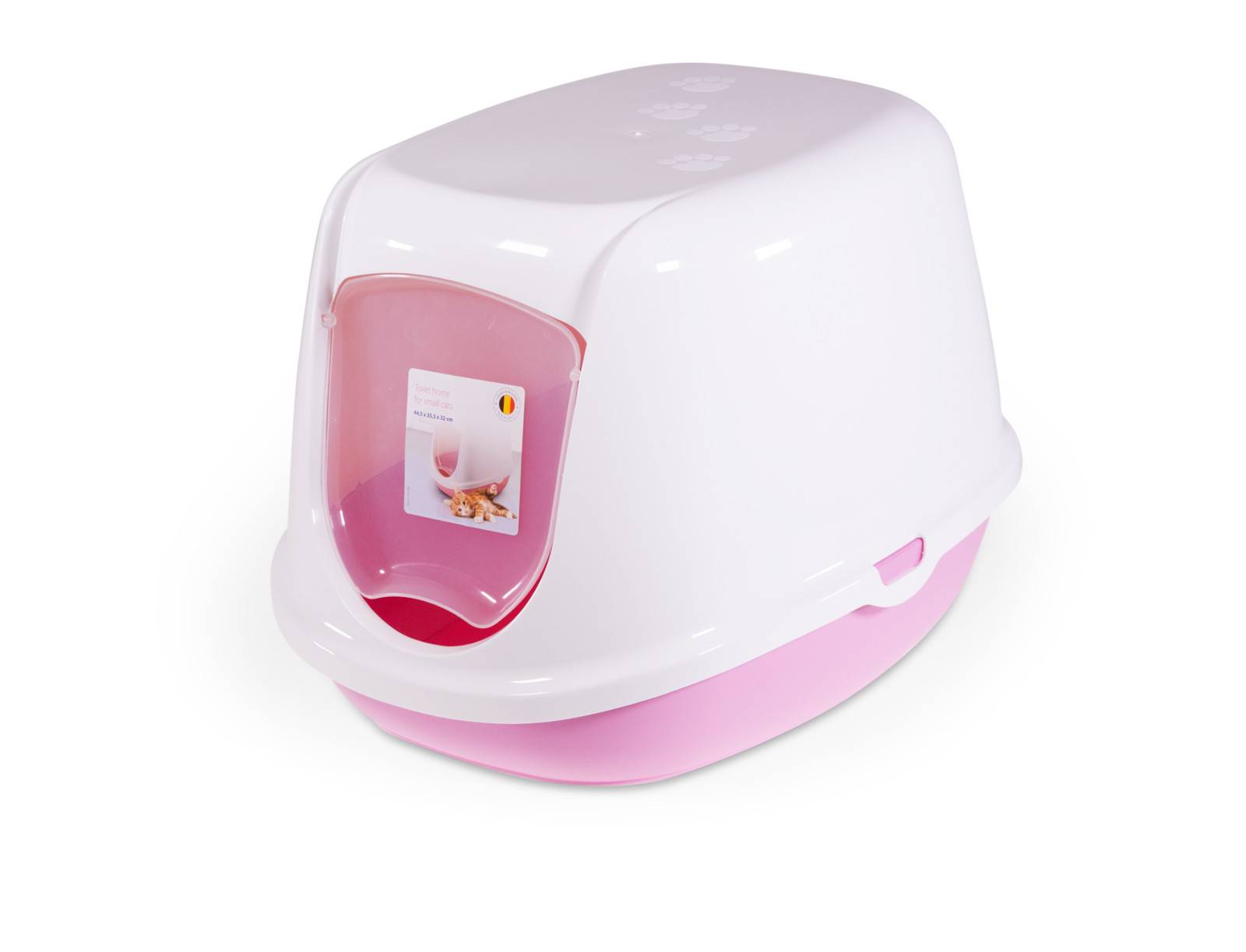 Maison de toilette Duchesse plastique rose L44,5xl35,5xH32 cm - SAVIC - Imagen 2