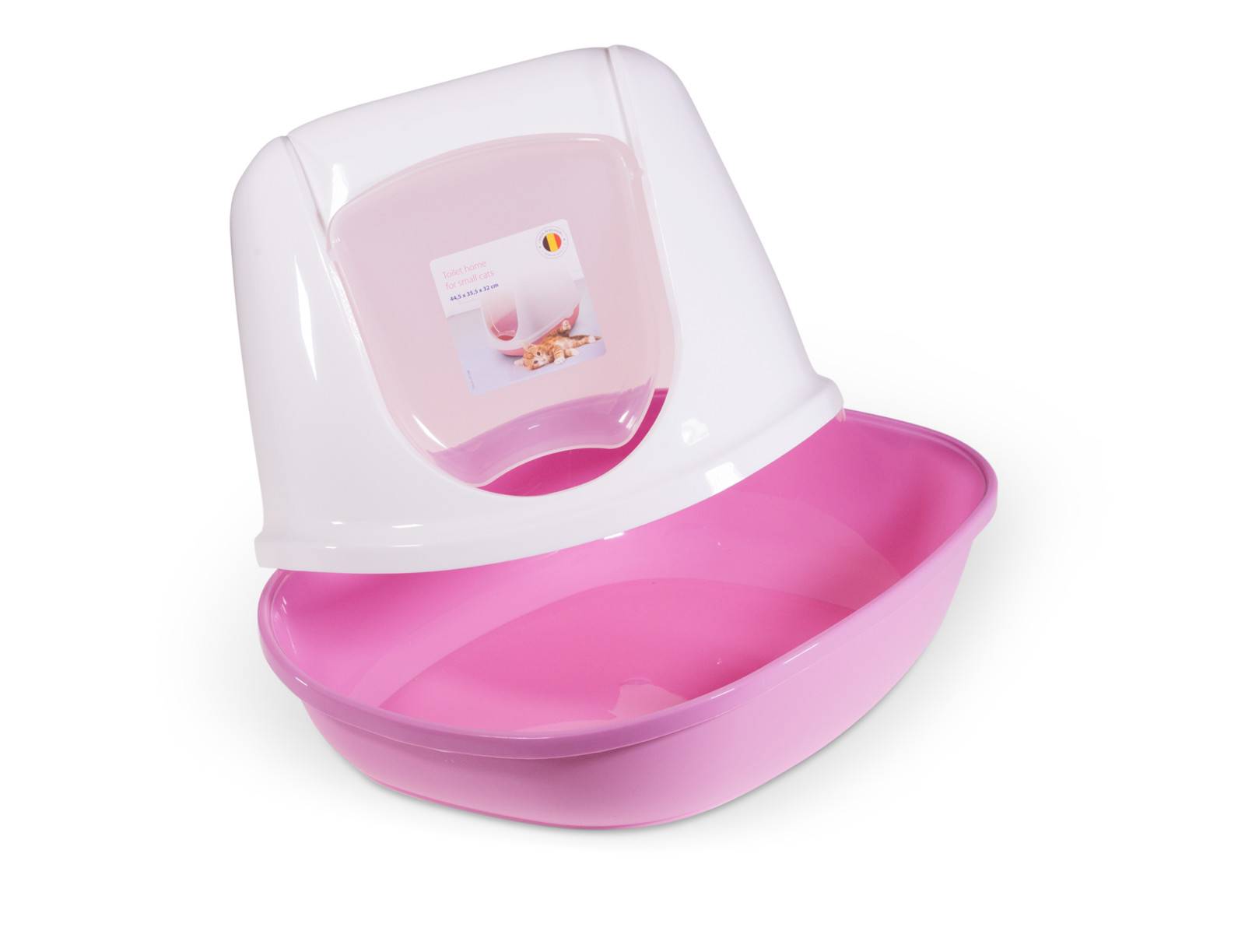 Maison de toilette Duchesse plastique rose L44,5xl35,5xH32 cm - SAVIC - Imagen 1