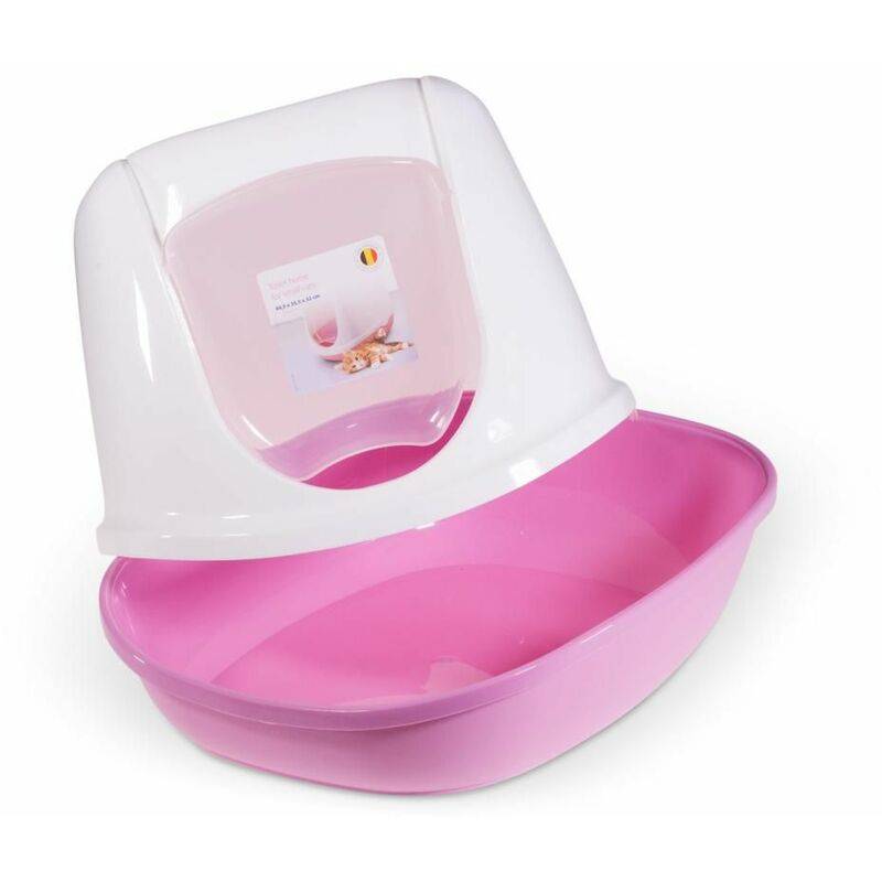 Maison de toilette Duchesse plastique rose L44,5xl35,5xH32 cm - SAVIC - Imagen 7