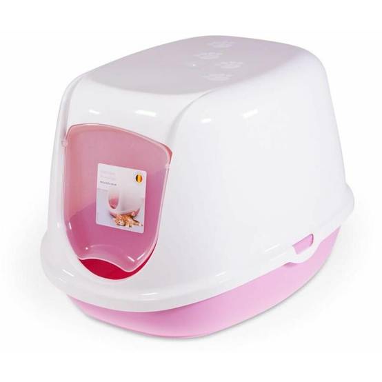 Maison de toilette Duchesse plastique rose L44,5xl35,5xH32 cm - SAVIC - Image 8