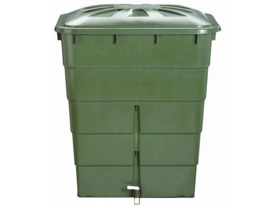 Garantia - Récupérateur d'eau de pluie 300L rectangulaire couvercle et robinet inclus vert - GARANTIA - Image 8