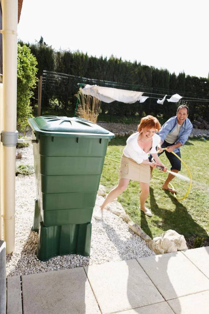 Graf - Support pour récupérateur d'eau de pluie 300L vert  - GRAF - Imagen 2
