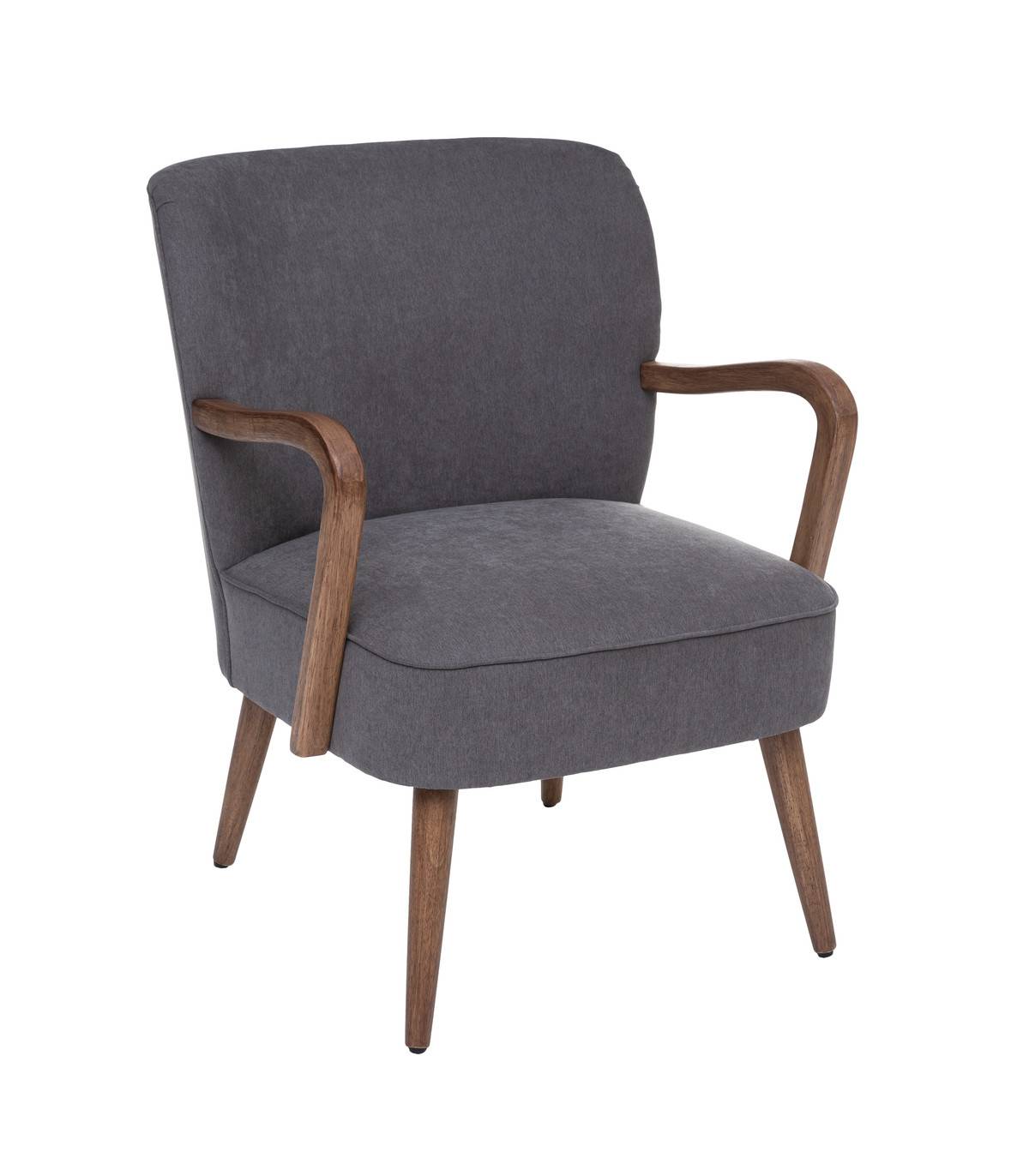 Fauteuil Chiara tissu gris L.62.5 P.71 H.79 cm - Atmosphera - Imagen 4