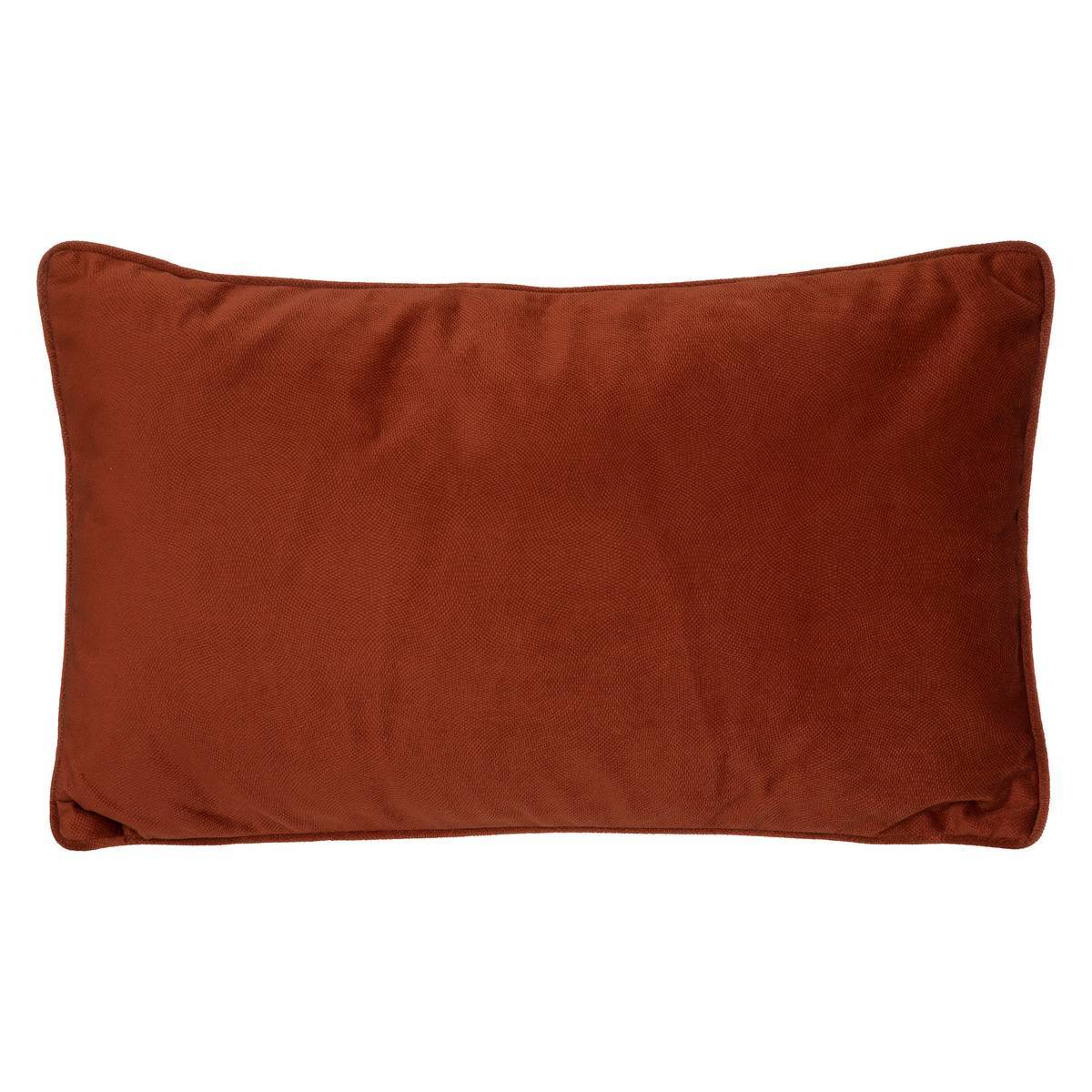 Coussin déhoussable Polyester Terracotta 30 x 50 cm - ATMOSPHERA