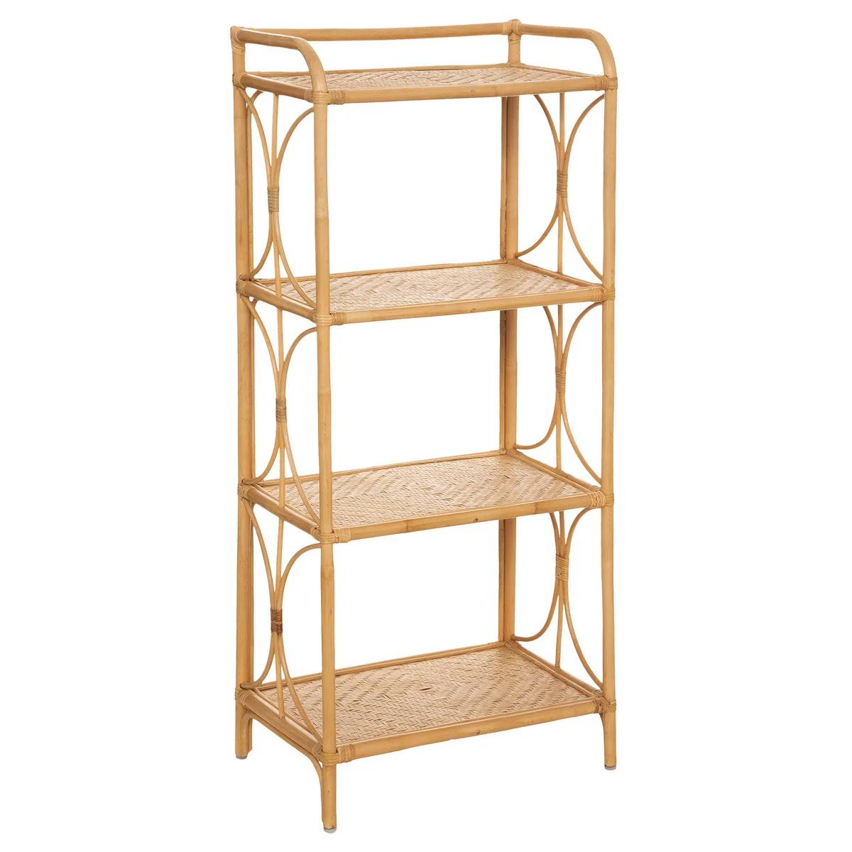 Étagère 4 étages rotin beige - ATMOSPHERA - Imagen 2