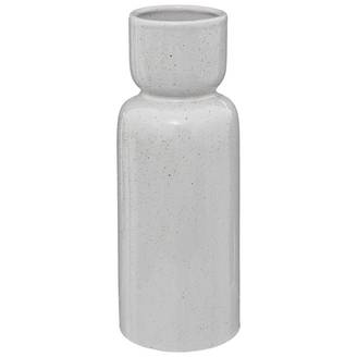 Vase Céramique Blanc D 11,5 cm H 29 cm - ATMOSPHERA