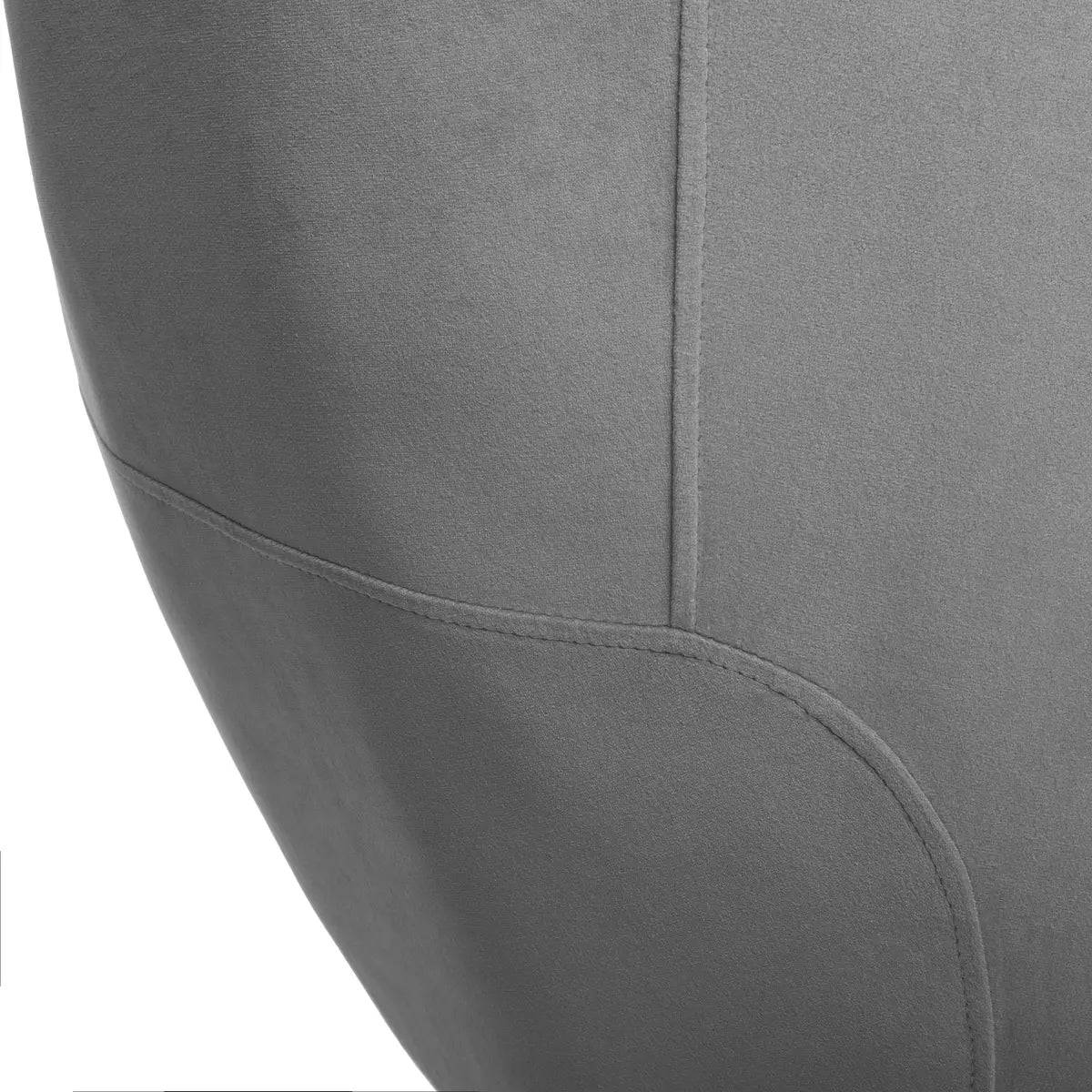 Fauteuil Solaro en velours plissé gris L.74 x P.70 x H.78 cm - Atmosphera - Image 9