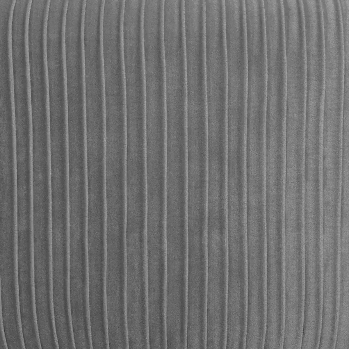 Fauteuil Solaro en velours plissé gris L.74 x P.70 x H.78 cm - Atmosphera - Image 1