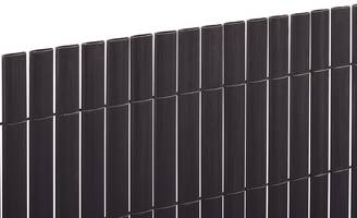 Canisse PVC double face anthracite L.3 m H.1 m ép.20 mm - Nortene