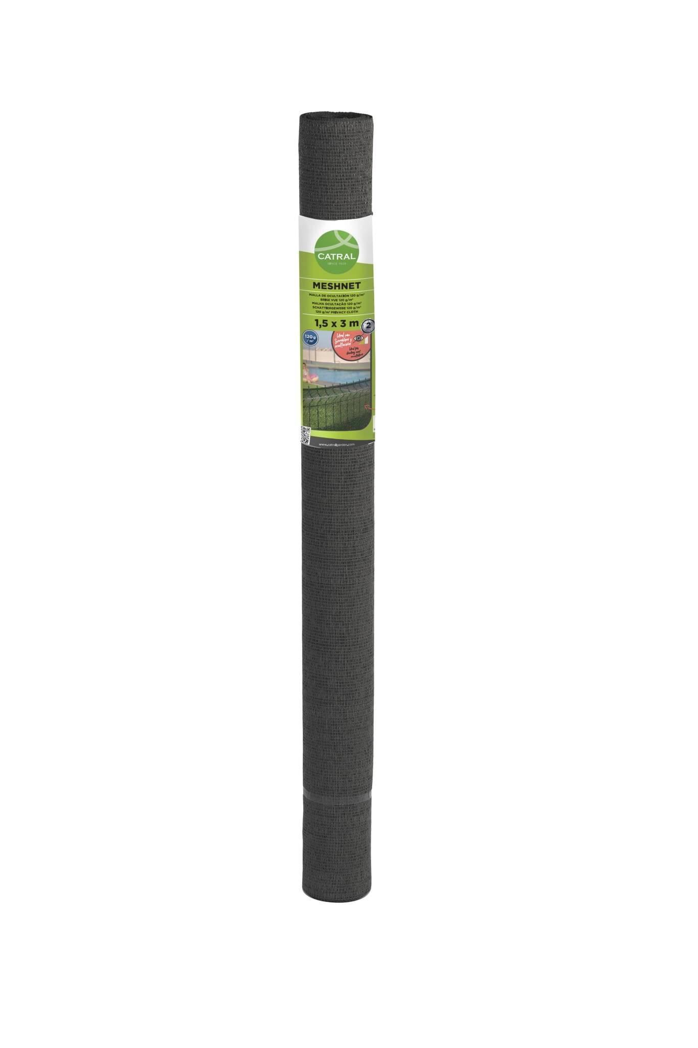 Catral - Catral - Brise-vue Meshnet Anthracite 120 Grs - l.1 x L.10 m - Imagen 1