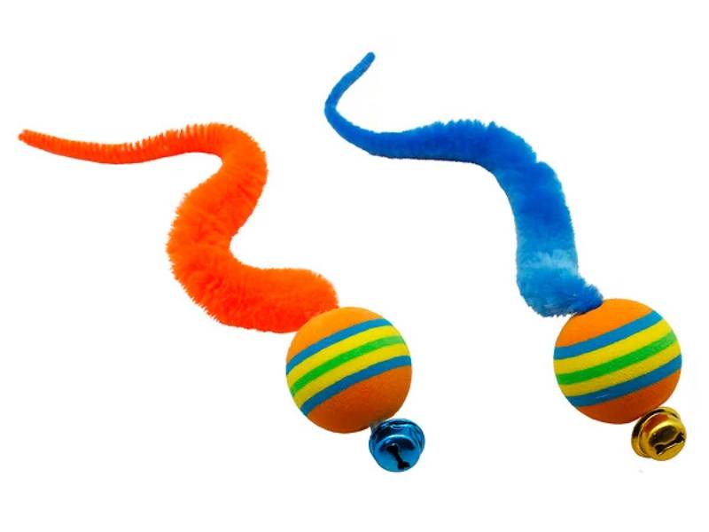 Jouet pour chat balle mousse serpentin ANKA
