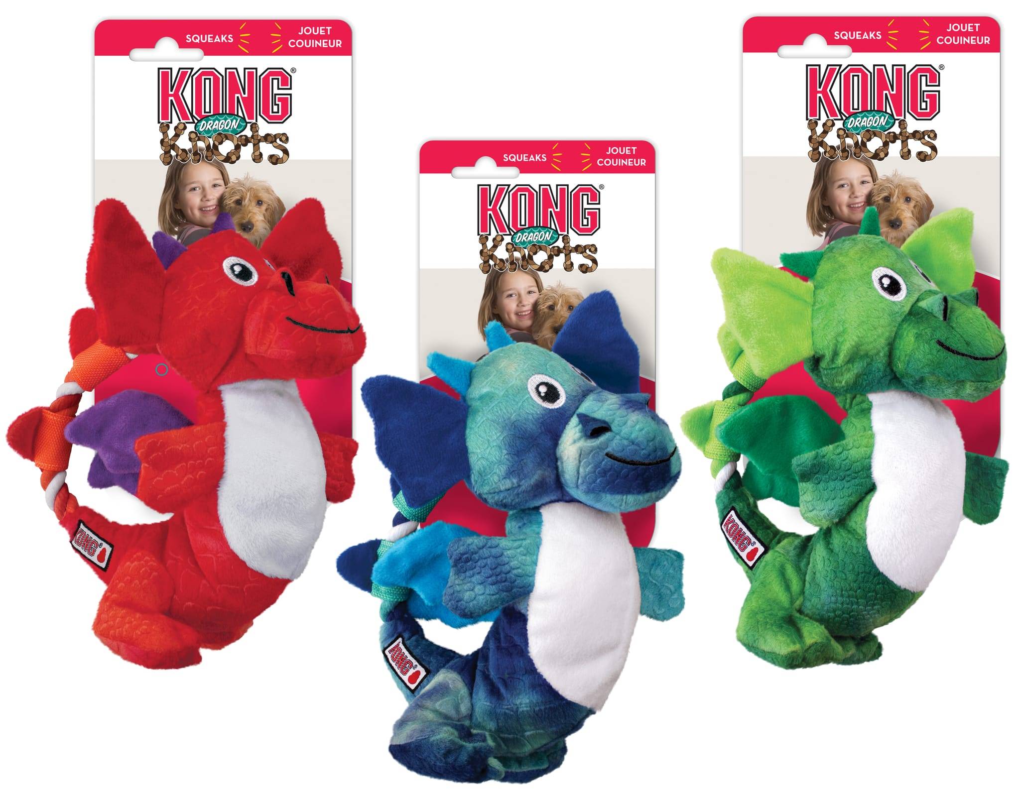 KONG - Dragon Knots Jouet Couineur - KONG - Image 1