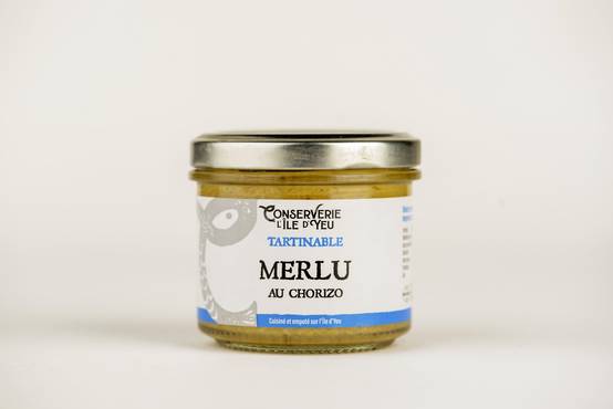 Conserverie d Ile d Yeu - Tartinable merlu chorizo 100 g - Conserverie de l'Île d'Yeu