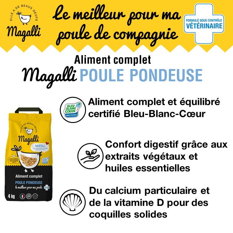 Magalli - Aliment Complet Poule Pondeuse Bleu-Blanc-Coeur - MAGALLI - Image 6