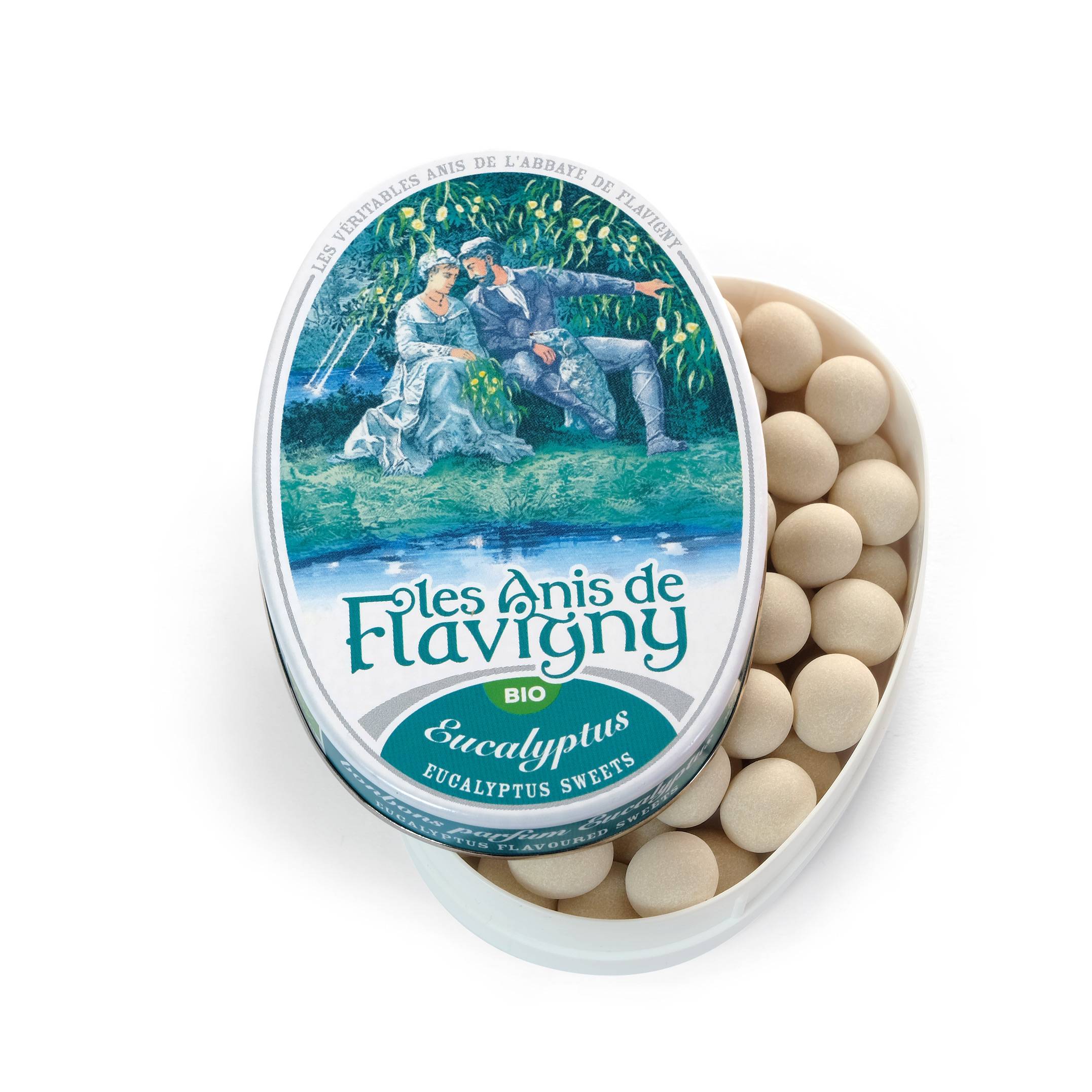 Les Anis de Flavigny - Bonbons eucalyptus 50 g BIO - Les Anis de Flavigny
