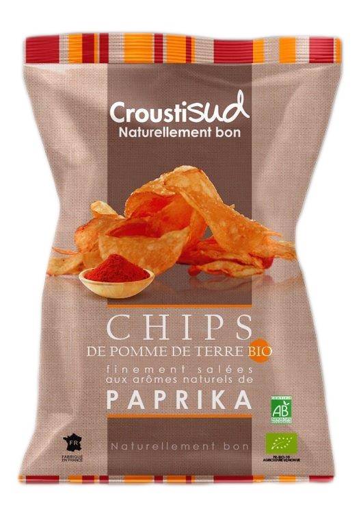 Croustisud - Chips bio de pommes de terre  au paprika 100 g - Croustisud - Image 2