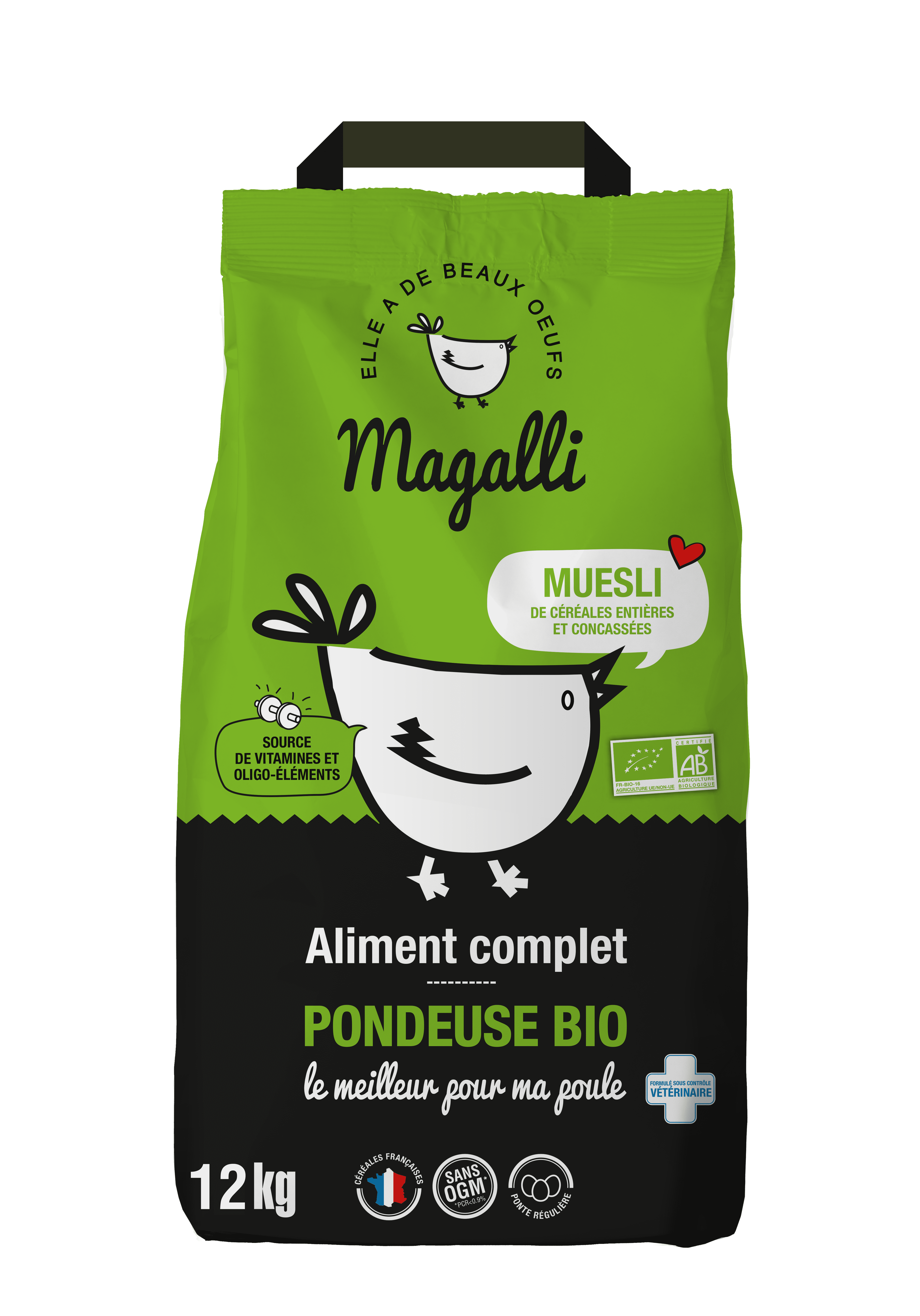 Magalli - Aliment muesli poule pondeuse Bio – MAGALLI - Image 1
