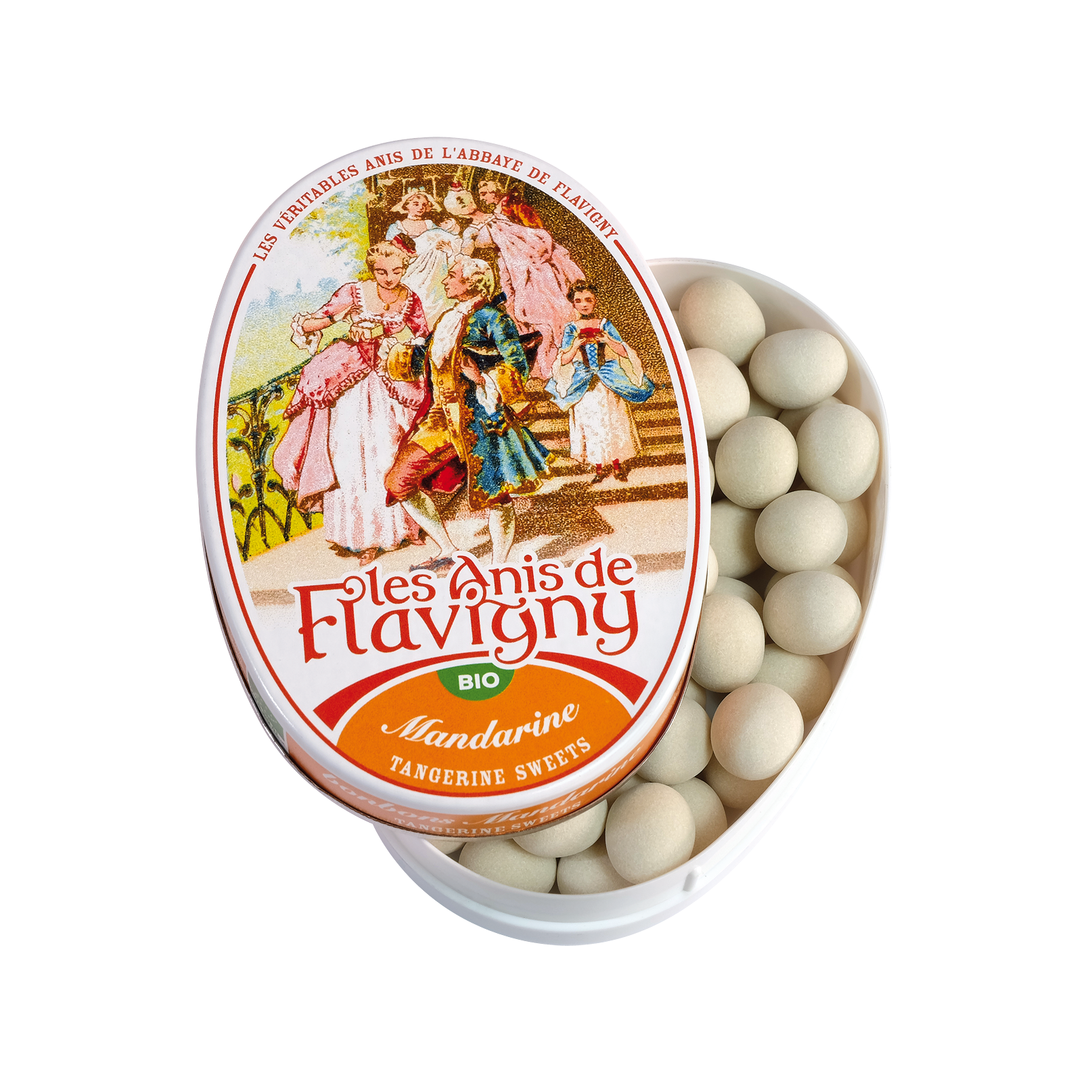 Les Anis de Flavigny - Bonbons mandarine 50 g BIO - Les Anis de Flavigny
