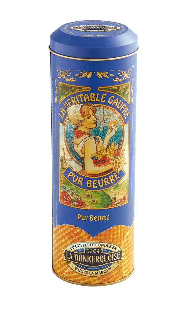 La Dunkerquoise - La Dunkerquoise - Tubo de Gaufres Fines Pur Beurre 400 g - Image 1