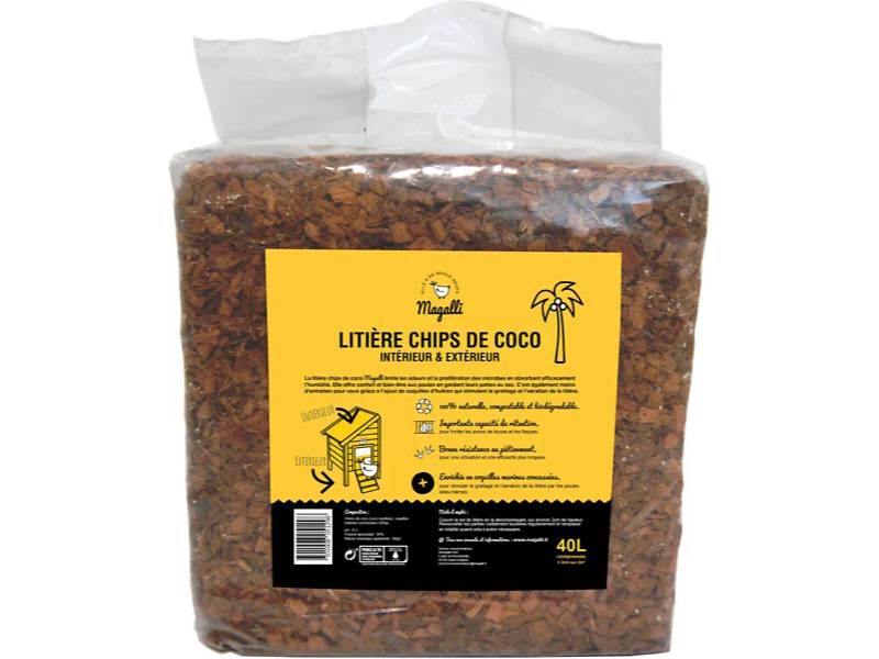 Magalli - Litière couvre-sol pour poulailler aux chips de coco - MAGALLI - Image 5