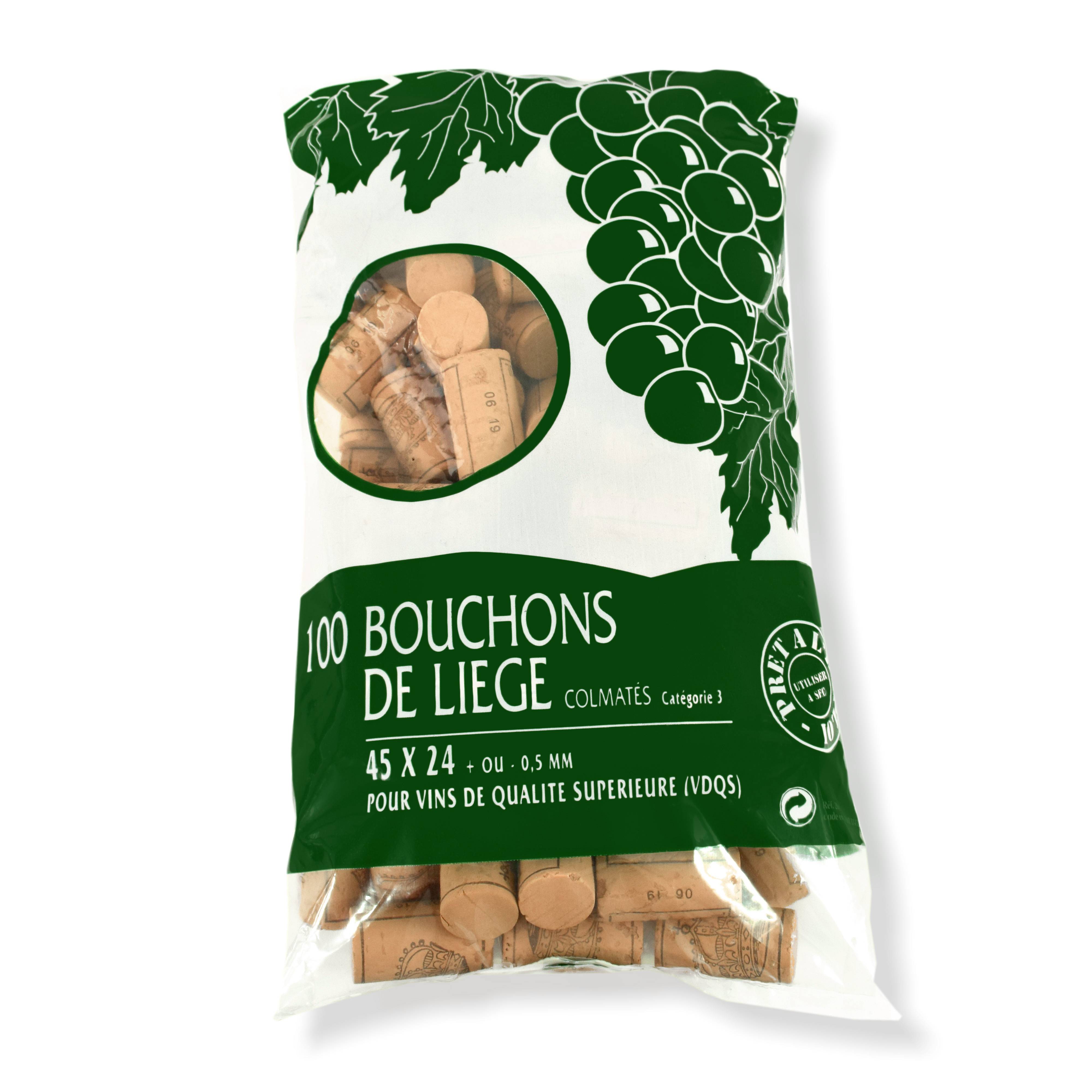 Duhalle - Bouchons liège 45x24 colmatés 3ème x100 - Duhallé - Imagen 1