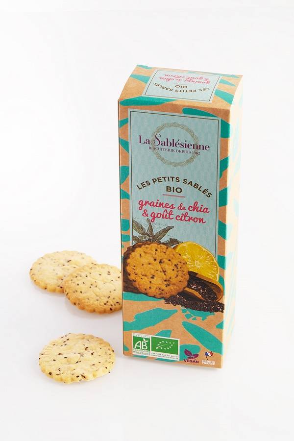 La Sablésienne - La Sablésienne - Sablé bio Citron-graines de Chia - étui 110 g