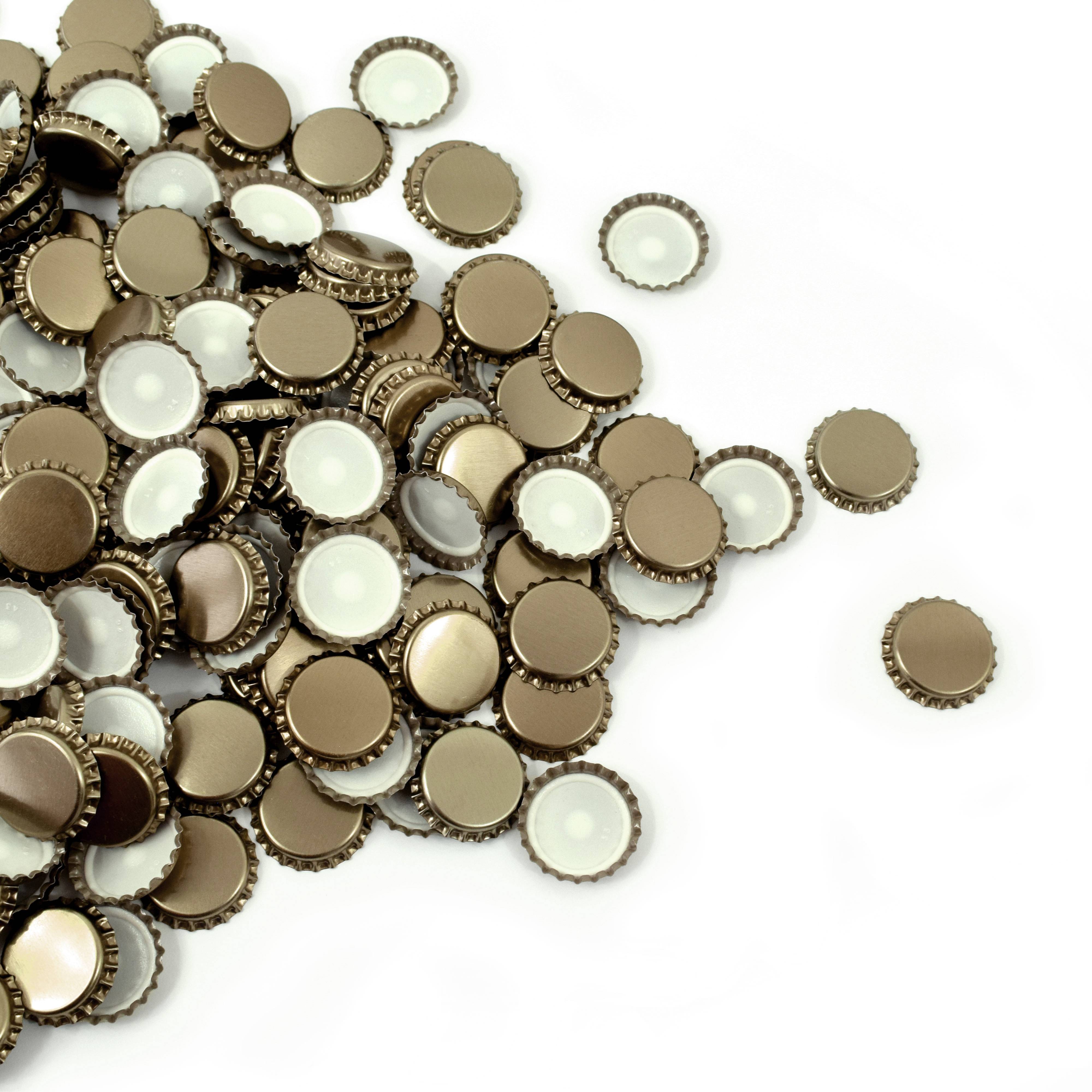 Duhalle - Capsules couronne en métal couleur or - ø26 mm pour canettes / petite bouteilles x200 - Duhallé