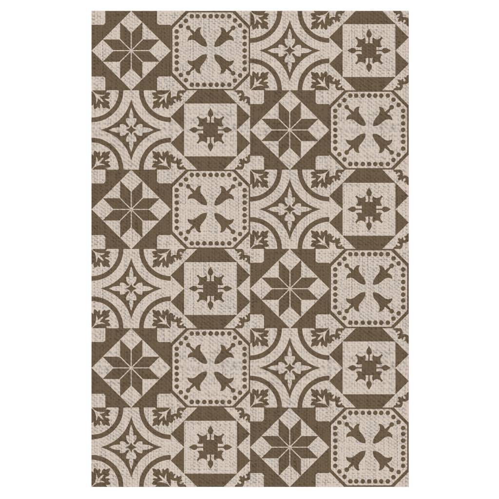 Alfombra de exterior Polipropileno Marrón 182x122 cm - ESSCHERT DESIGN - Imagen 1