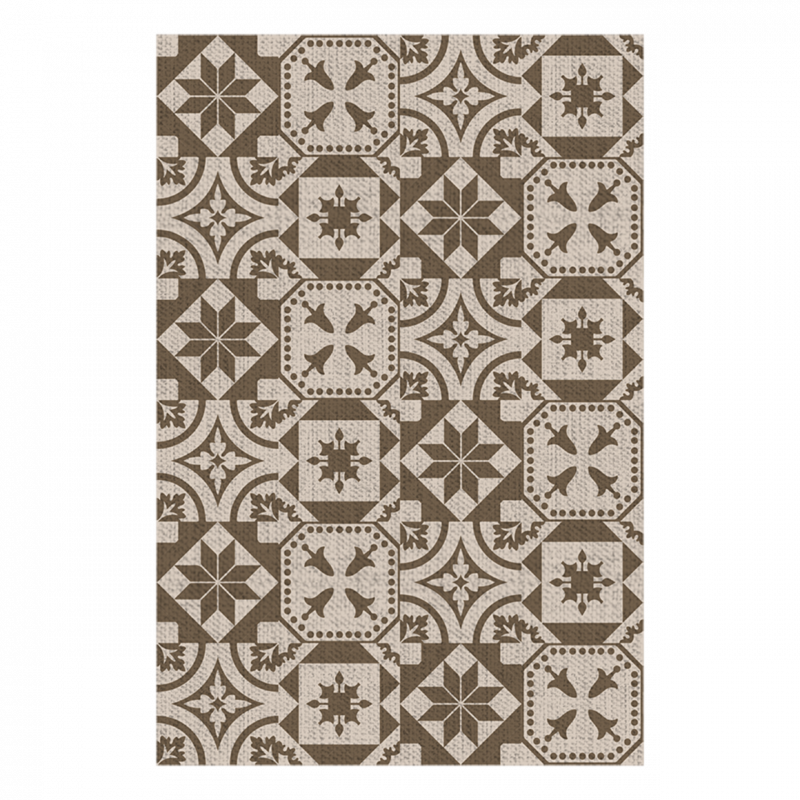 Alfombra de exterior Polipropileno Marrón 182x122 cm - ESSCHERT DESIGN - Imagen 3