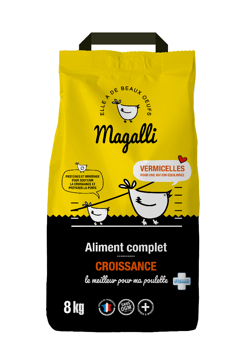 Magalli - Magalli - Aliment complet pour la croissance - 8 kg