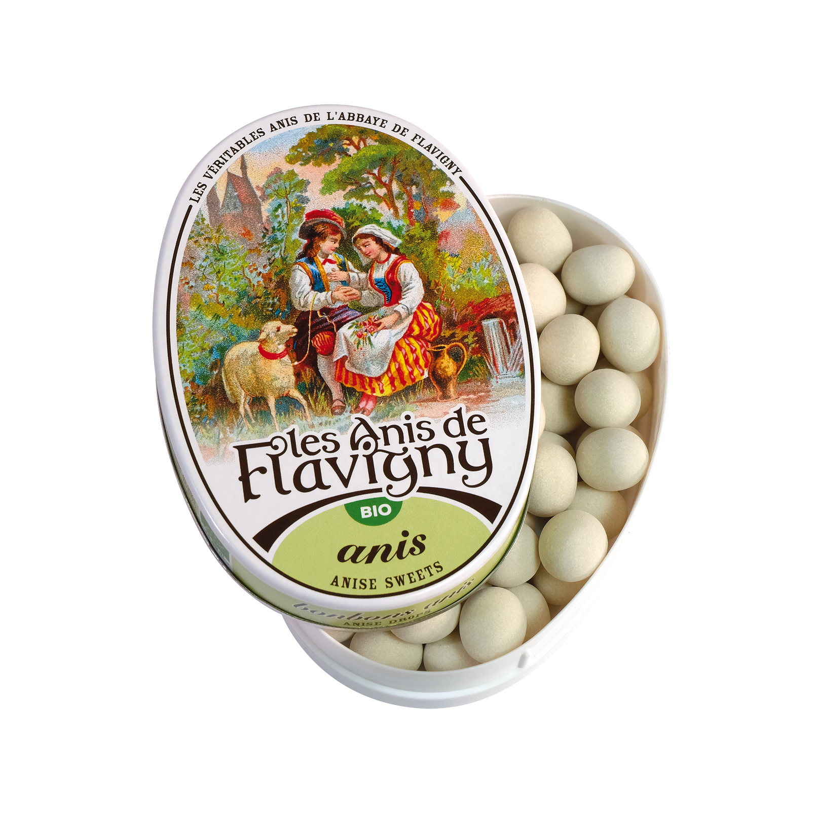 Les Anis de Flavigny - Bonbons anis 50 g BIO - Les Anis de Flavigny