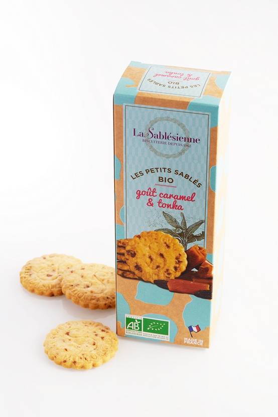 La Sablésienne - La Sablésienne - Sablé bio Caramel-Tonka - étui 110 g
