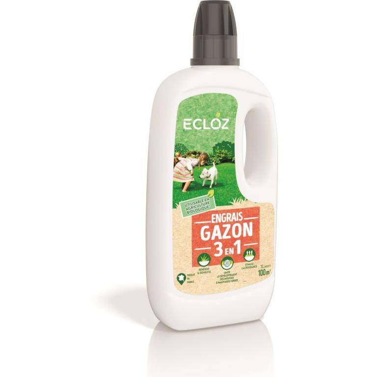 Ecloz - Engrais gazon reverdissant - Mousses mauvaise herbe 100m² - Image 3