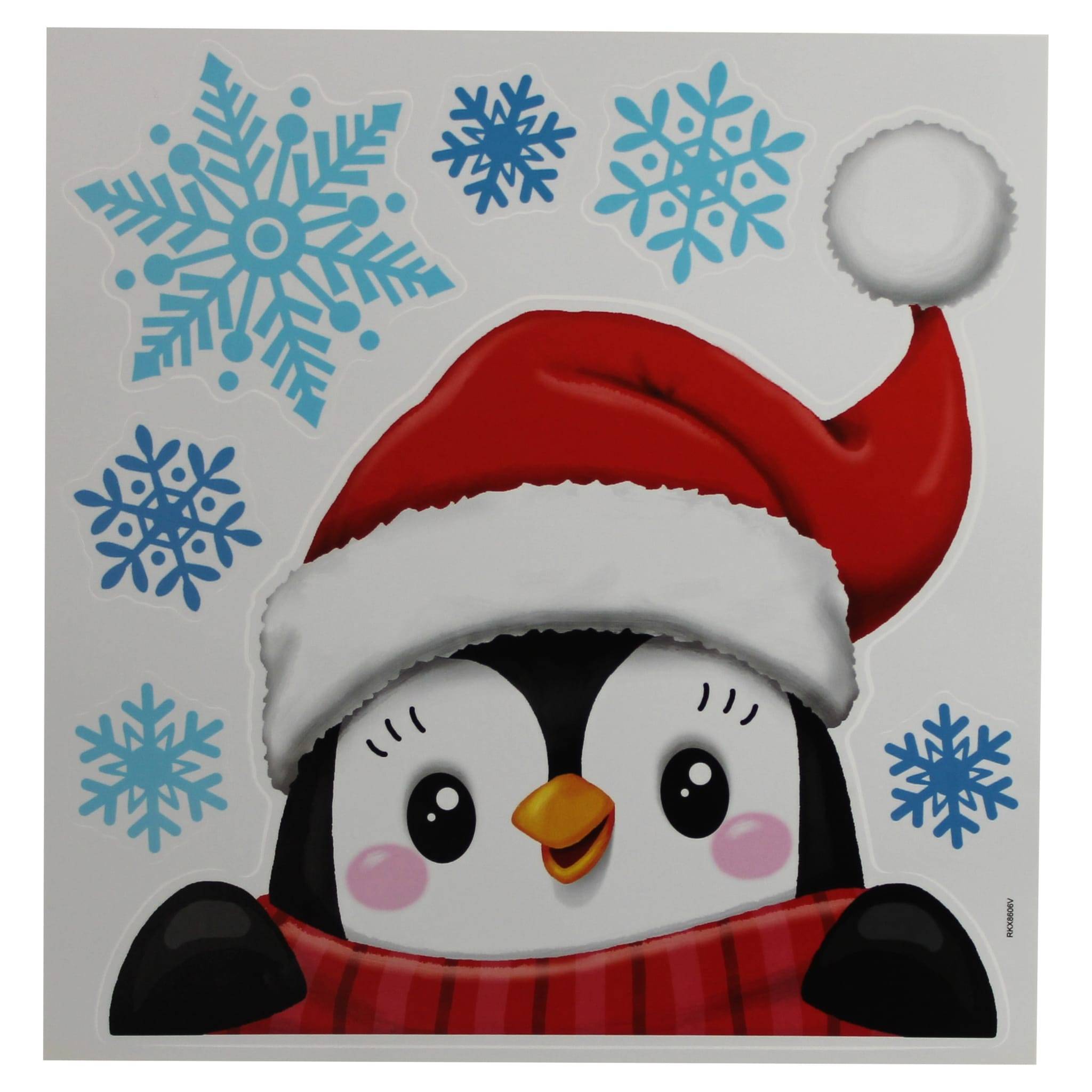 Peha - Sticker fenêtre pingouin 30,5x31,5cm