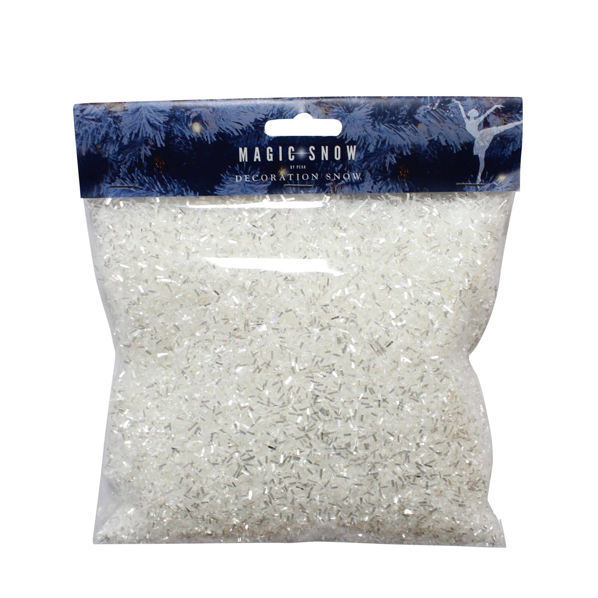 Peha - Neige artificiel argent glitter ± 125 gr