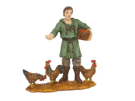 Oliver - Oliver - Fermier et poules 8 cm. Eco Card