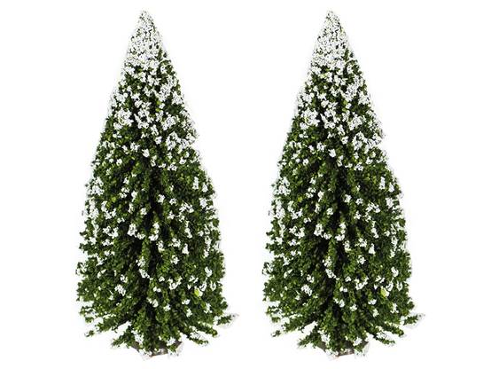 Oliver - Oliver - Boite 2 Sapins enneigés 15 cm.