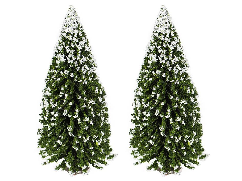 Oliver - Oliver - Boite 2 Sapins enneigés 15 cm.