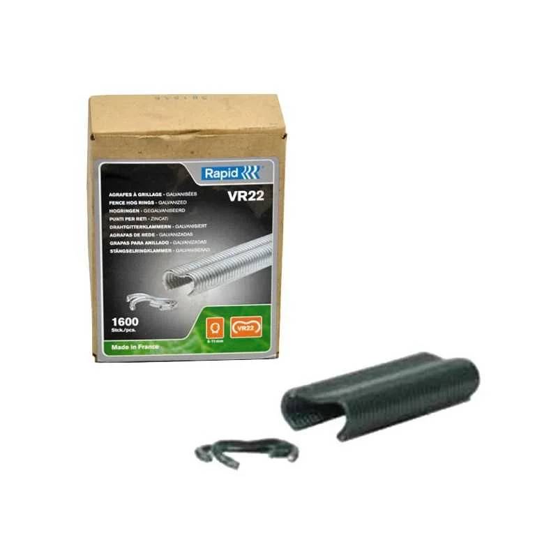 Agrafes Grillage Plastifiées Vertes VR22 Boite 1600 – RAPID - Image 2
