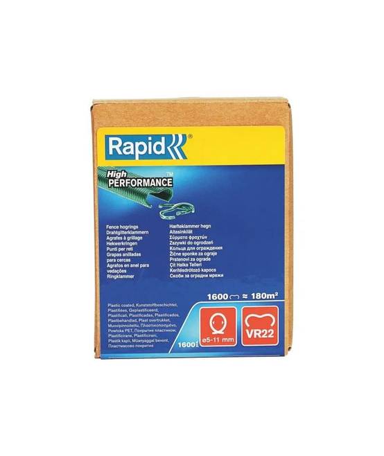 Agrafes Grillage Plastifiées Vertes VR22 Boite 1600 – RAPID - Image 3