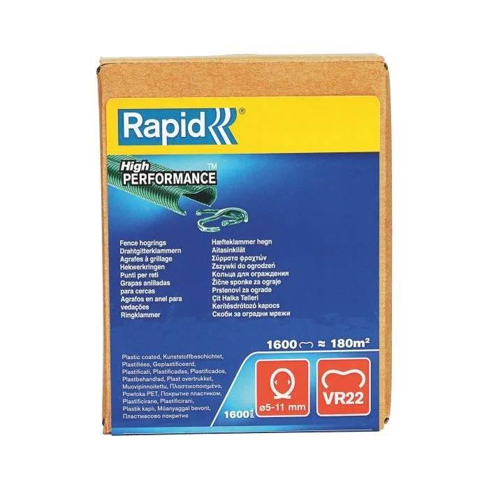 Agrafes Grillage Plastifiées Vertes VR22 Boite 1600 – RAPID - Image 4