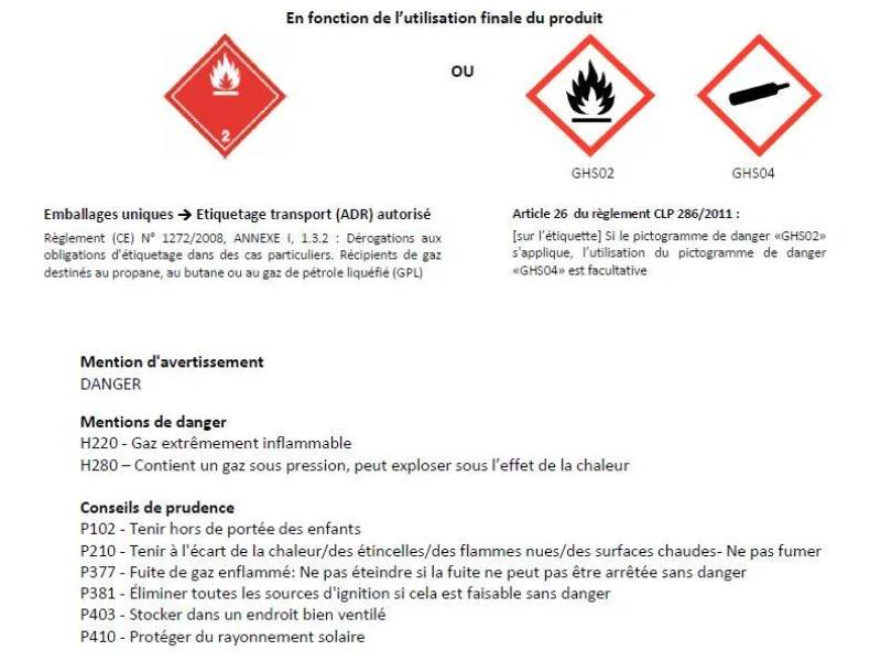 Charge de gaz propane 5 kg - - Image 2