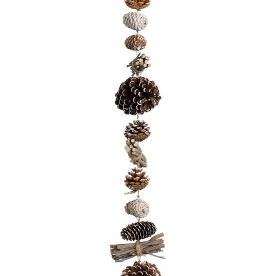 Guirlande pomme de pin marron -pomme de pin-Marron- l190xb12xh8cm