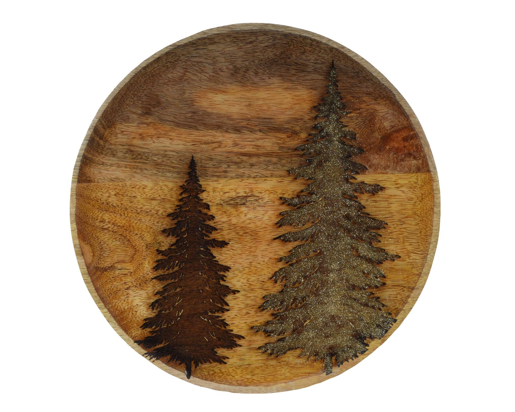 Assiette deco bois de manguier