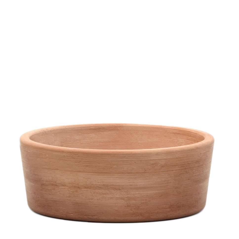 Coupe basse droite Pot Terre Cuite D 28 cm H 10 cm – GOICOECHEA - Image 3