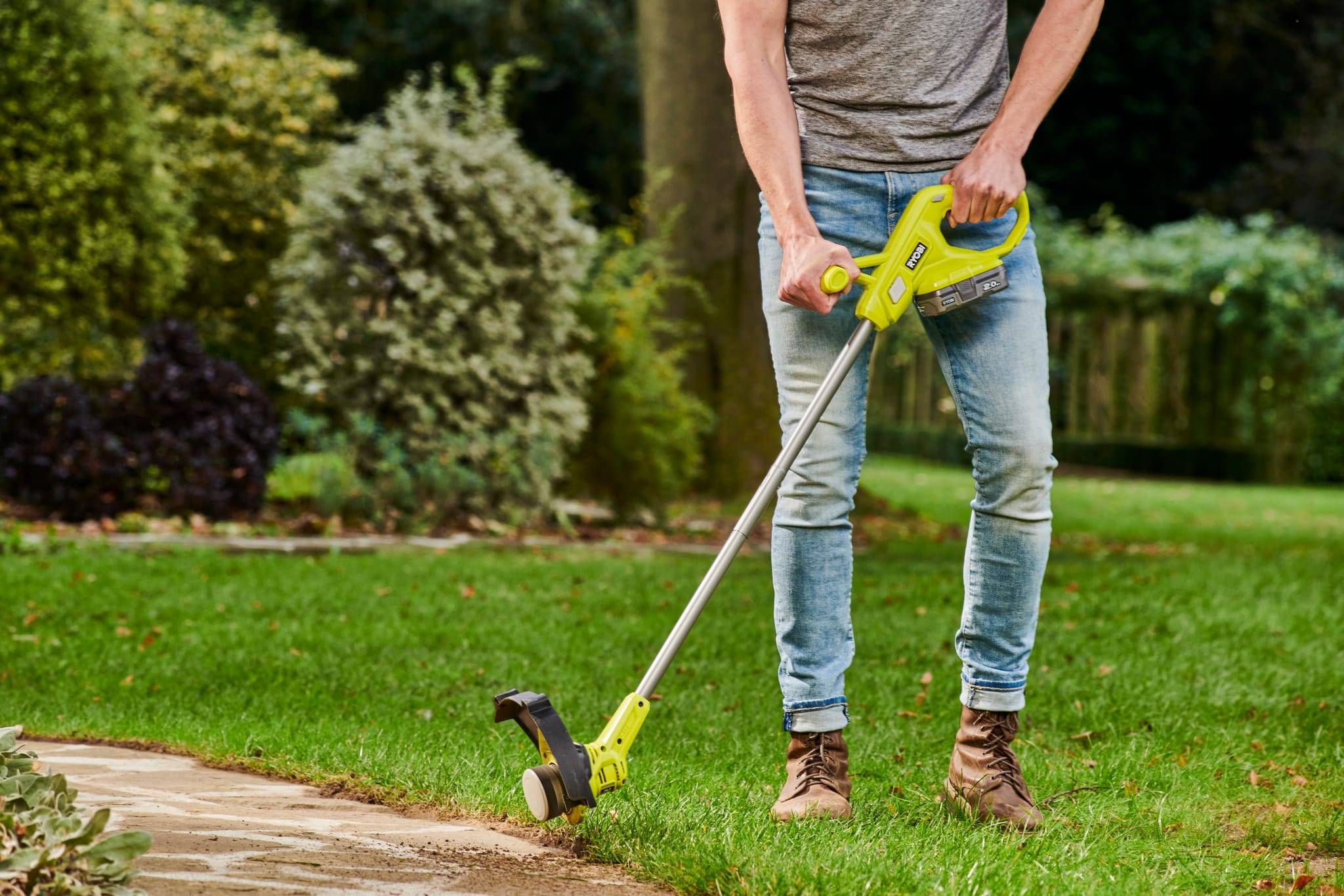 Ryobi - Ryobi - Coupe bordures RY18LT23A-120 + tête double lame H.68 cm - Image 7