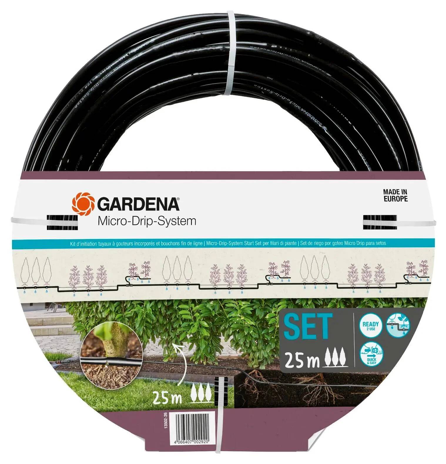 Kit d'arrosage goutte-à-goutte pour rangée de plantes 25m - GARDENA - Imagen 1