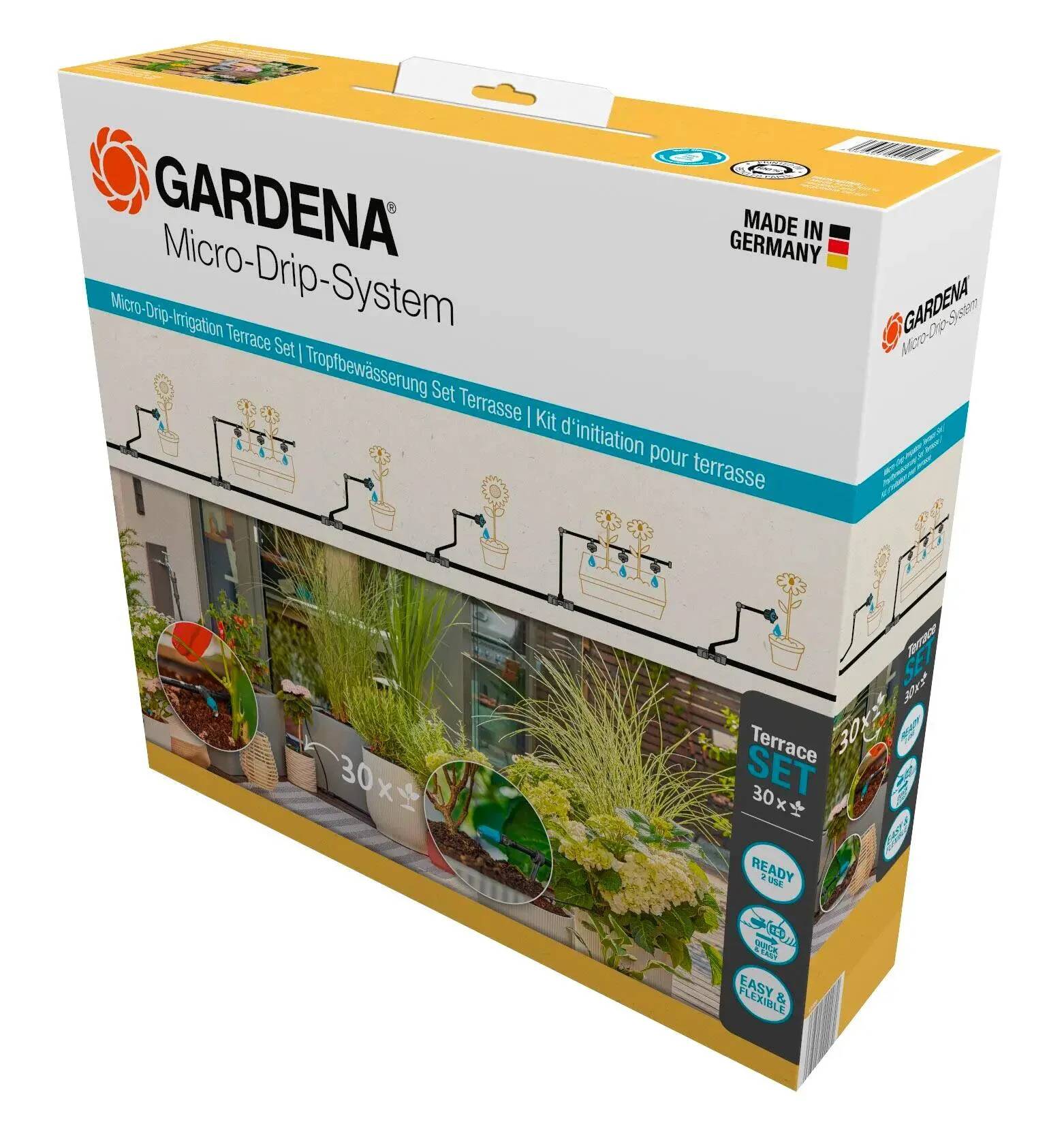 Gardena - Kit d'arrosage goutte-à-goutte pour terrasse 30 plantes - Gardena - Image 7